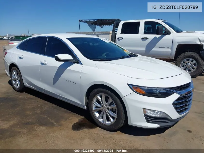 2020 Chevrolet Malibu Fwd Lt VIN: 1G1ZD5ST0LF020789 Lot: 40321593