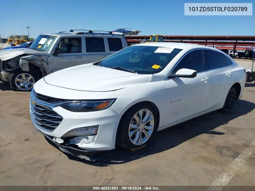 2020 Chevrolet Malibu Fwd Lt VIN: 1G1ZD5ST0LF020789 Lot: 40321593