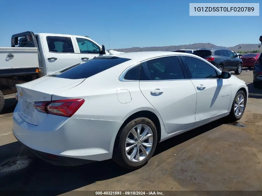 2020 Chevrolet Malibu Fwd Lt VIN: 1G1ZD5ST0LF020789 Lot: 40321593