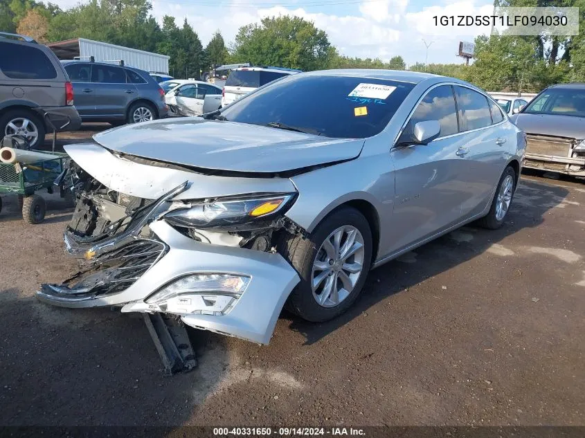 2020 Chevrolet Malibu Fwd Lt VIN: 1G1ZD5ST1LF094030 Lot: 40331650