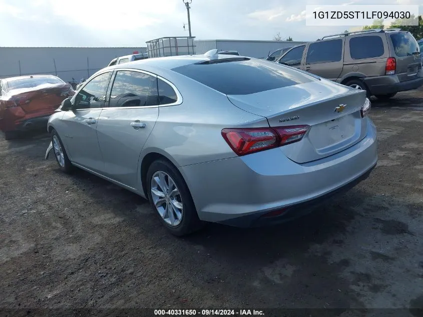 2020 Chevrolet Malibu Fwd Lt VIN: 1G1ZD5ST1LF094030 Lot: 40331650