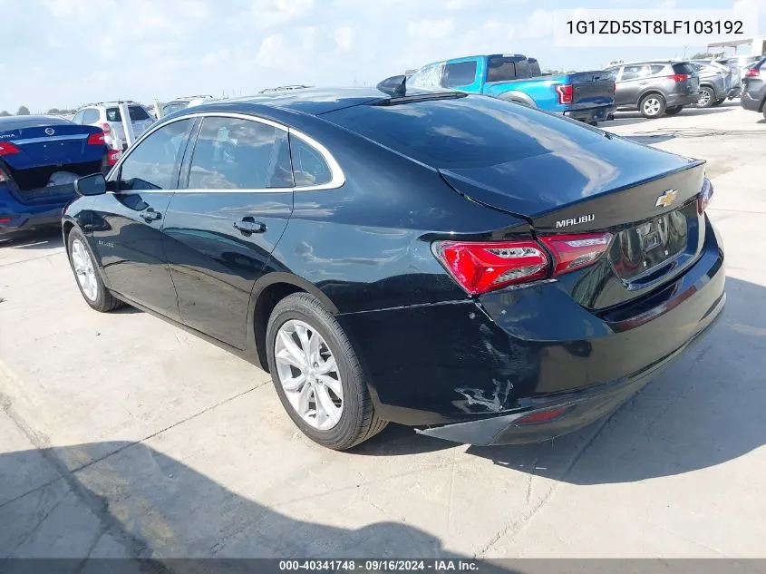 2020 Chevrolet Malibu Fwd Lt VIN: 1G1ZD5ST8LF103192 Lot: 40341748