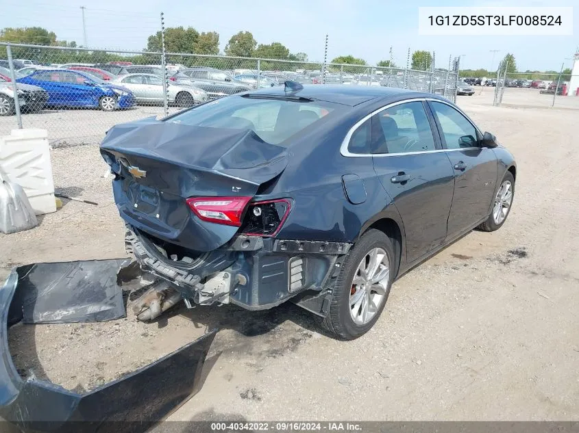 2020 Chevrolet Malibu Lt VIN: 1G1ZD5ST3LF008524 Lot: 40342022