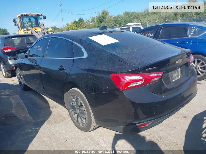 2020 Chevrolet Malibu Fwd Lt VIN: 1G1ZD5STXLF042198 Lot: 40352190