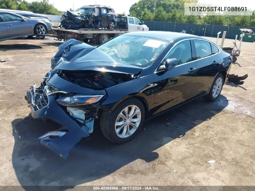 2020 Chevrolet Malibu Fwd Lt VIN: 1G1ZD5ST4LF088691 Lot: 40365966