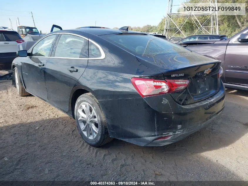 2020 Chevrolet Malibu Lt VIN: 1G1ZD5ST2LF099849 Lot: 40374363