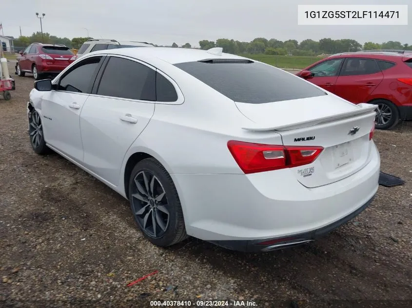 2020 Chevrolet Malibu Fwd Rs VIN: 1G1ZG5ST2LF114471 Lot: 40378410