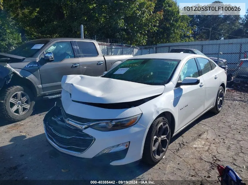 2020 Chevrolet Malibu Fwd Lt VIN: 1G1ZD5ST0LF100626 Lot: 40385442