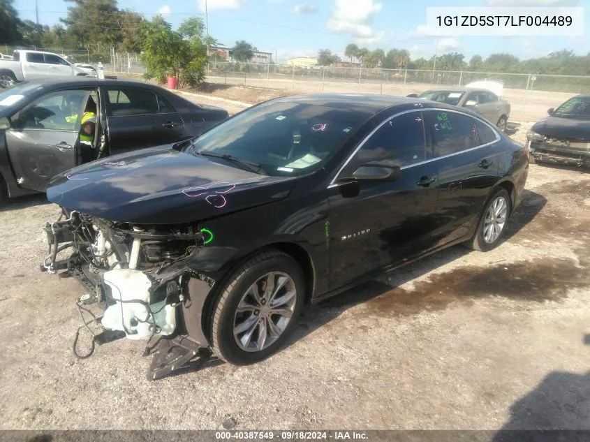 2020 Chevrolet Malibu Fwd Lt VIN: 1G1ZD5ST7LF004489 Lot: 40387549