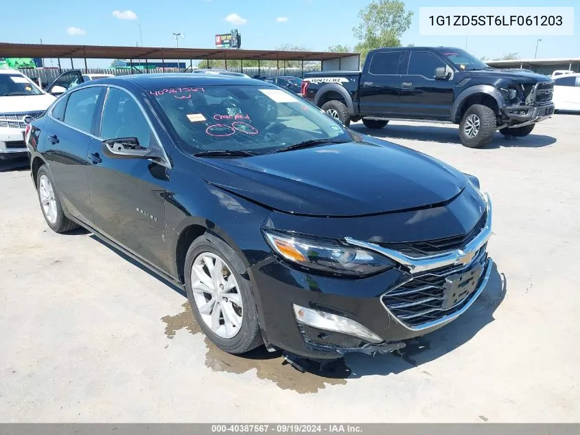 2020 Chevrolet Malibu Fwd Lt VIN: 1G1ZD5ST6LF061203 Lot: 40387567