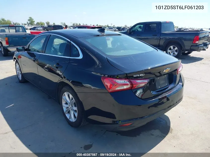 2020 Chevrolet Malibu Fwd Lt VIN: 1G1ZD5ST6LF061203 Lot: 40387567