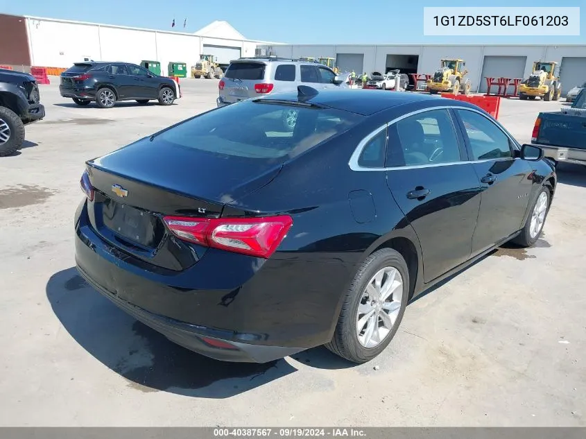 2020 Chevrolet Malibu Fwd Lt VIN: 1G1ZD5ST6LF061203 Lot: 40387567