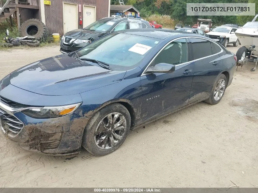 2020 Chevrolet Malibu Fwd Lt VIN: 1G1ZD5ST2LF017831 Lot: 40399976