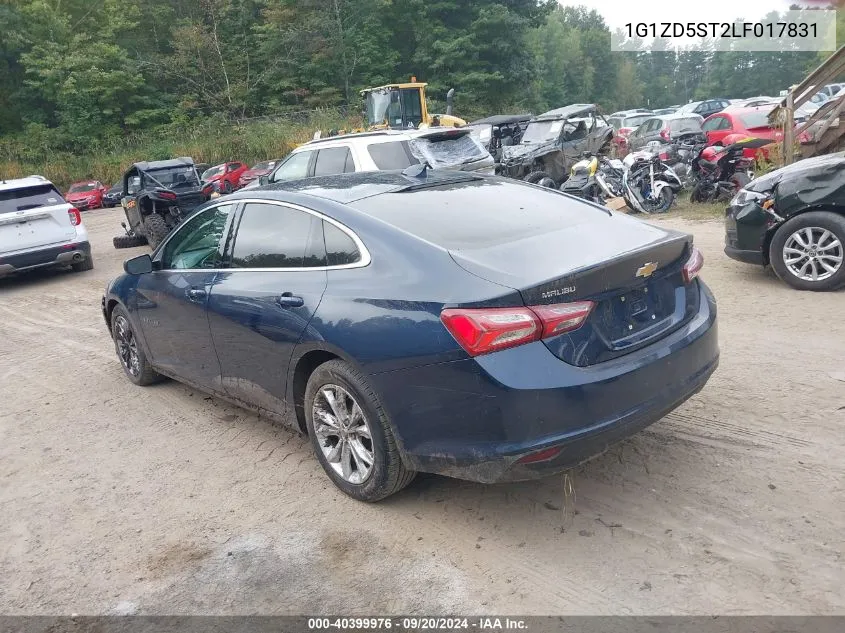 2020 Chevrolet Malibu Fwd Lt VIN: 1G1ZD5ST2LF017831 Lot: 40399976