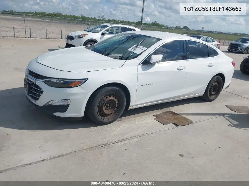 2020 Chevrolet Malibu Fwd 1Fl VIN: 1G1ZC5ST8LF143663 Lot: 40408478