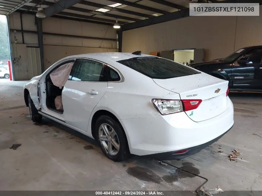 2020 Chevrolet Malibu Fwd Ls VIN: 1G1ZB5STXLF121098 Lot: 40412442