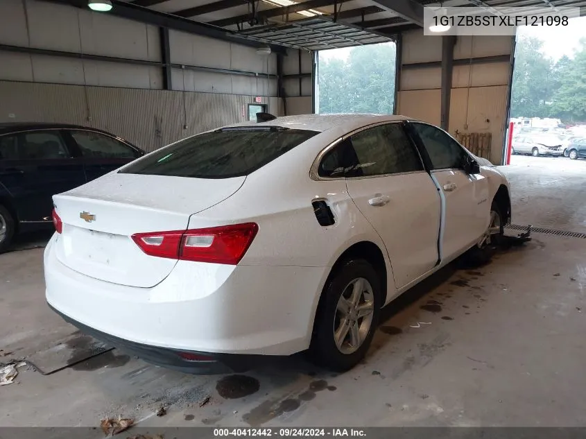 2020 Chevrolet Malibu Fwd Ls VIN: 1G1ZB5STXLF121098 Lot: 40412442