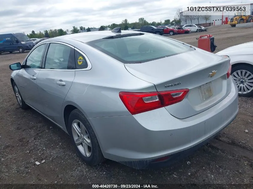 2020 Chevrolet Malibu Fwd 1Fl VIN: 1G1ZC5STXLF039563 Lot: 40420730