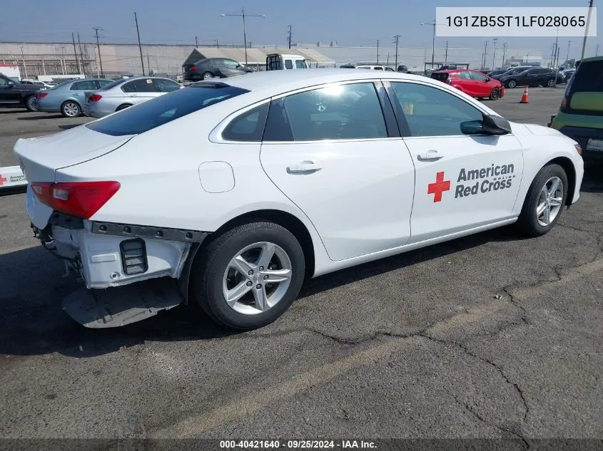 2020 Chevrolet Malibu Fwd Ls VIN: 1G1ZB5ST1LF028065 Lot: 40421640