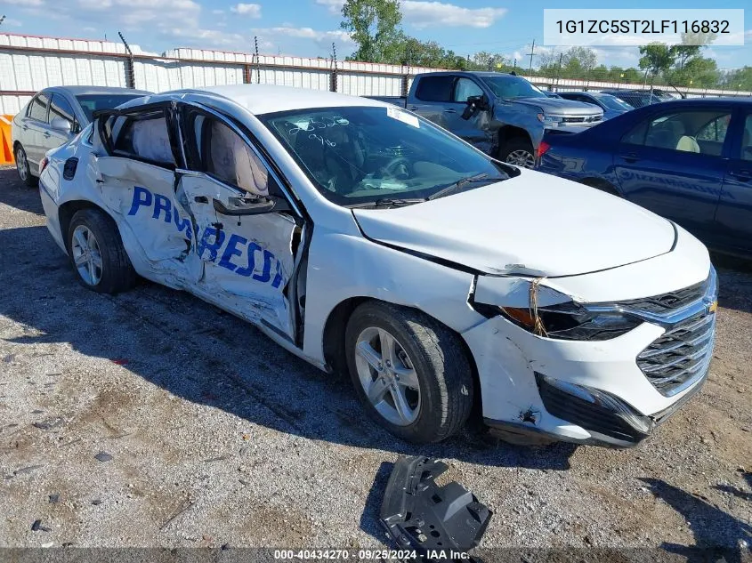 2020 Chevrolet Malibu Fwd 1Fl VIN: 1G1ZC5ST2LF116832 Lot: 40434270