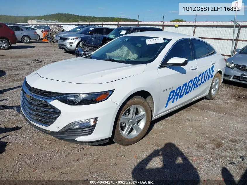 2020 Chevrolet Malibu Fwd 1Fl VIN: 1G1ZC5ST2LF116832 Lot: 40434270