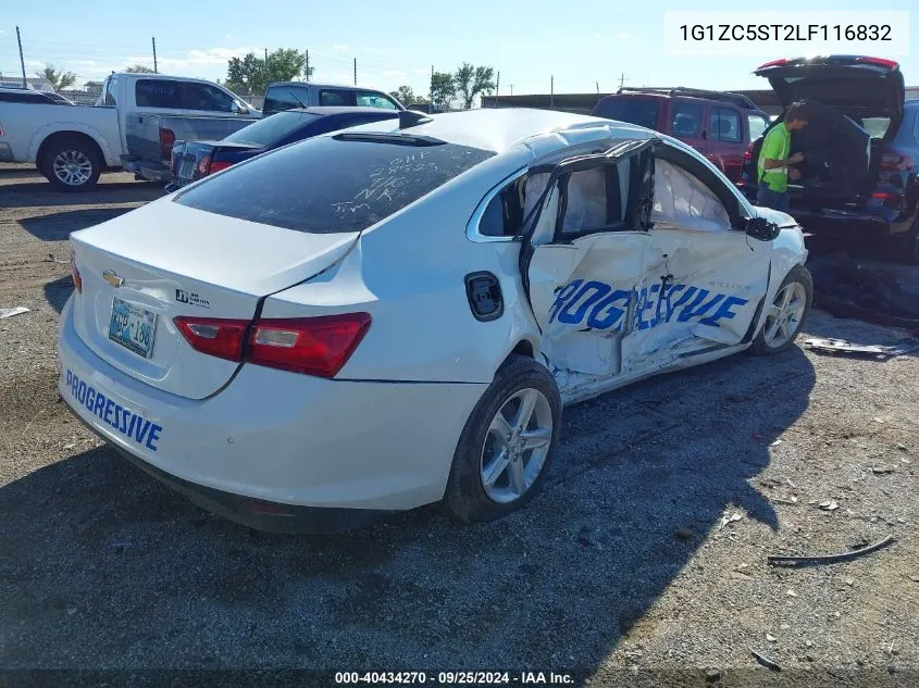 2020 Chevrolet Malibu Fwd 1Fl VIN: 1G1ZC5ST2LF116832 Lot: 40434270