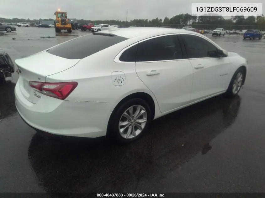 2020 Chevrolet Malibu Fwd Lt VIN: 1G1ZD5ST8LF069609 Lot: 40437883