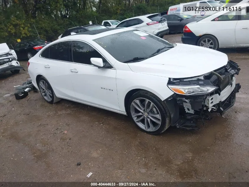 2020 Chevrolet Malibu Fwd Premier VIN: 1G1ZE5SX0LF116115 Lot: 40444633