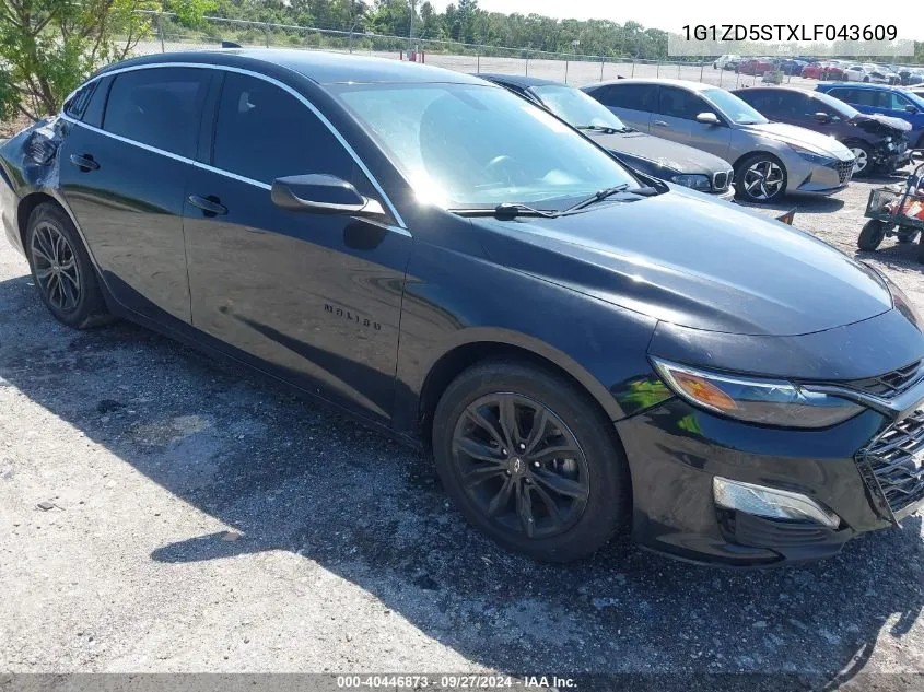 2020 Chevrolet Malibu Lt VIN: 1G1ZD5STXLF043609 Lot: 40446873