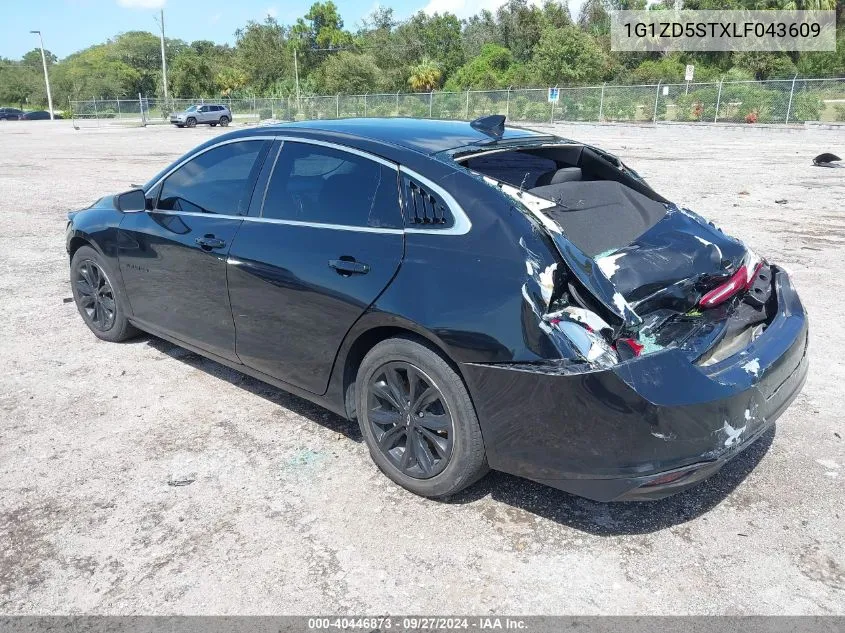 2020 Chevrolet Malibu Lt VIN: 1G1ZD5STXLF043609 Lot: 40446873