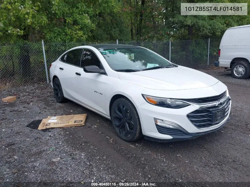 2020 Chevrolet Malibu Fwd Ls VIN: 1G1ZB5ST4LF014581 Lot: 40450115