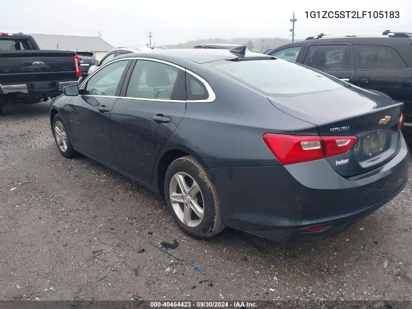 1G1ZC5ST2LF105183 2020 Chevrolet Malibu Fwd 1Fl