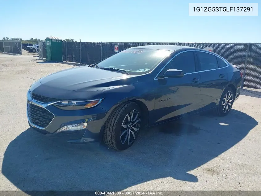 2020 Chevrolet Malibu Rs VIN: 1G1ZG5ST5LF137291 Lot: 40461508