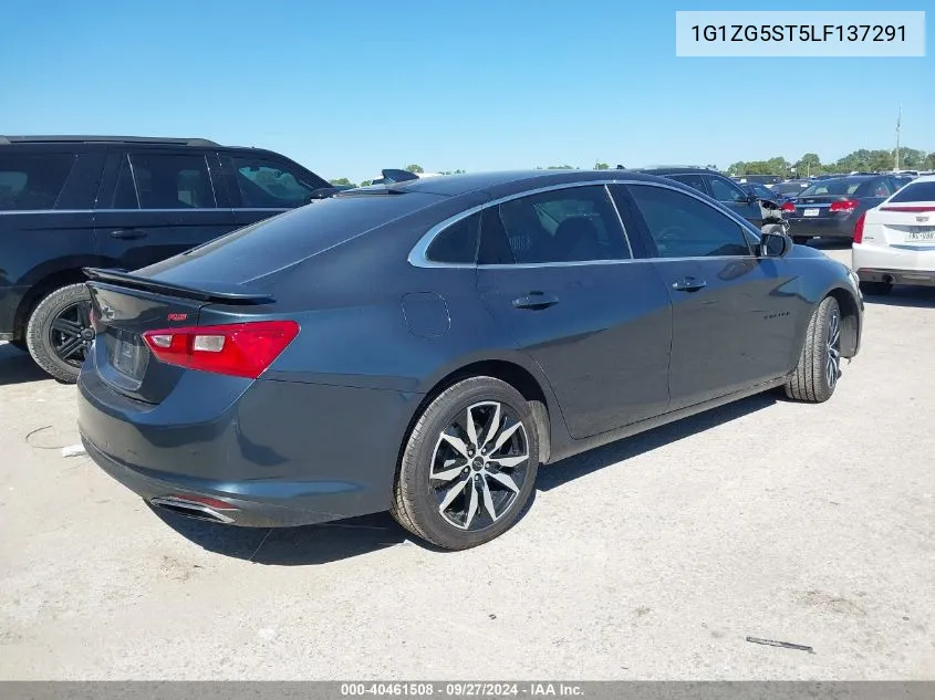 1G1ZG5ST5LF137291 2020 Chevrolet Malibu Rs