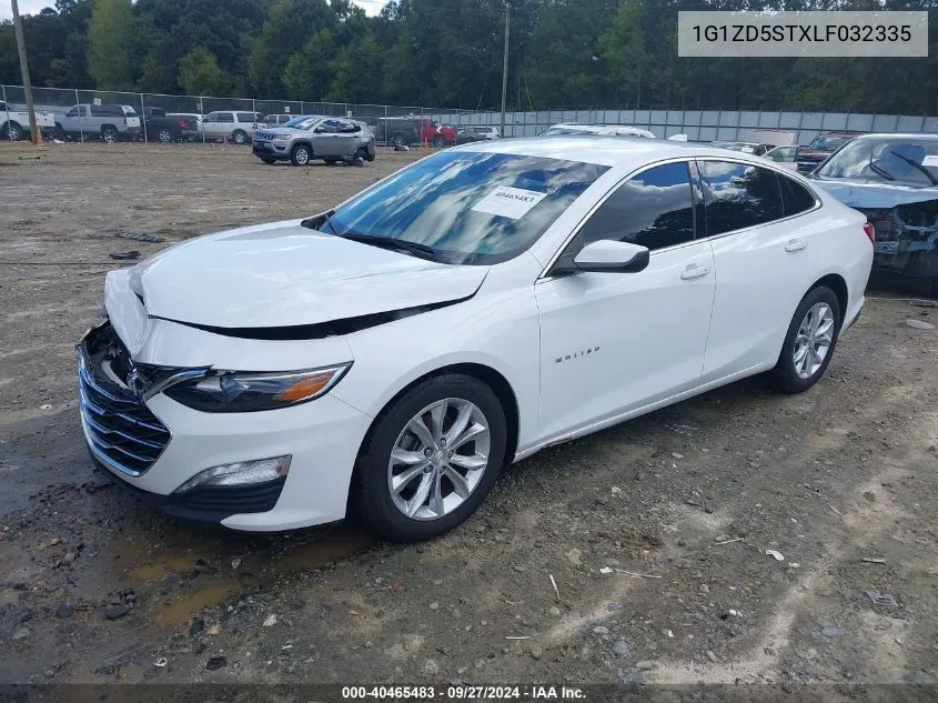 2020 Chevrolet Malibu Fwd Lt VIN: 1G1ZD5STXLF032335 Lot: 40465483