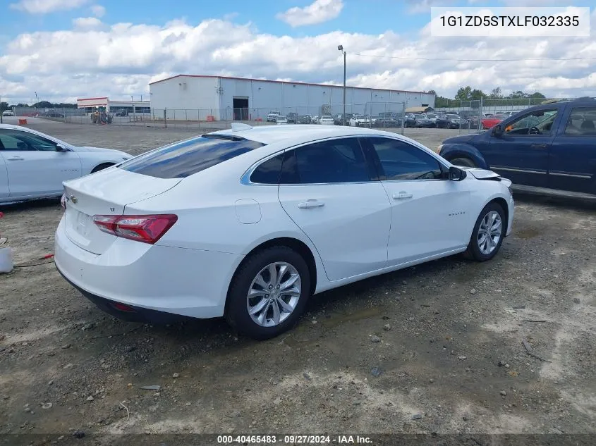 2020 Chevrolet Malibu Fwd Lt VIN: 1G1ZD5STXLF032335 Lot: 40465483