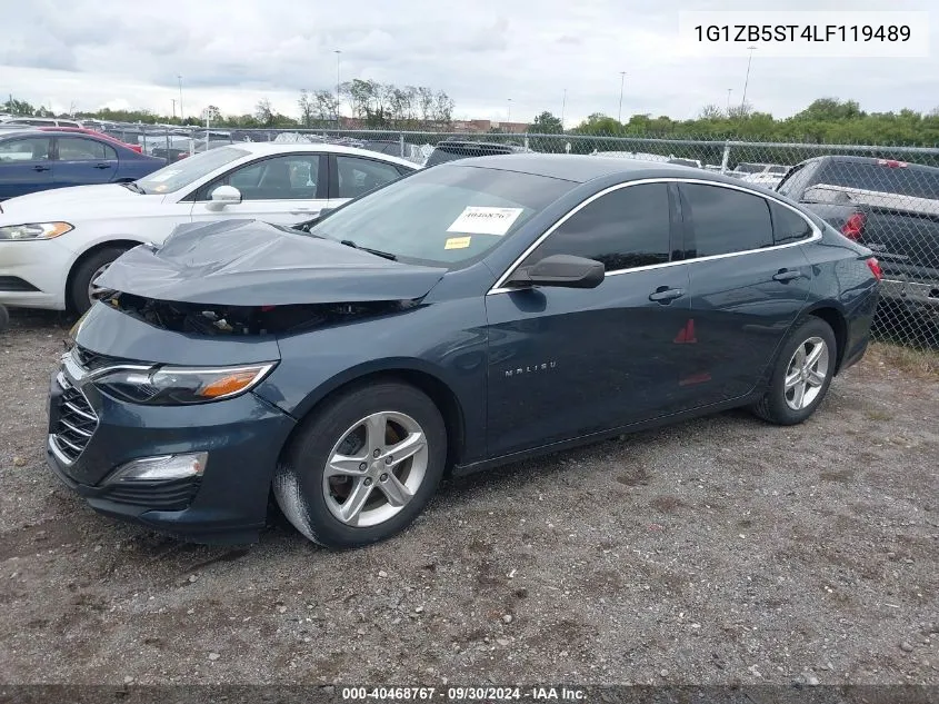 2020 Chevrolet Malibu Fwd Ls VIN: 1G1ZB5ST4LF119489 Lot: 40468767