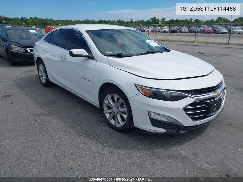 2020 Chevrolet Malibu Fwd Lt VIN: 1G1ZD5ST1LF114468 Lot: 40470351