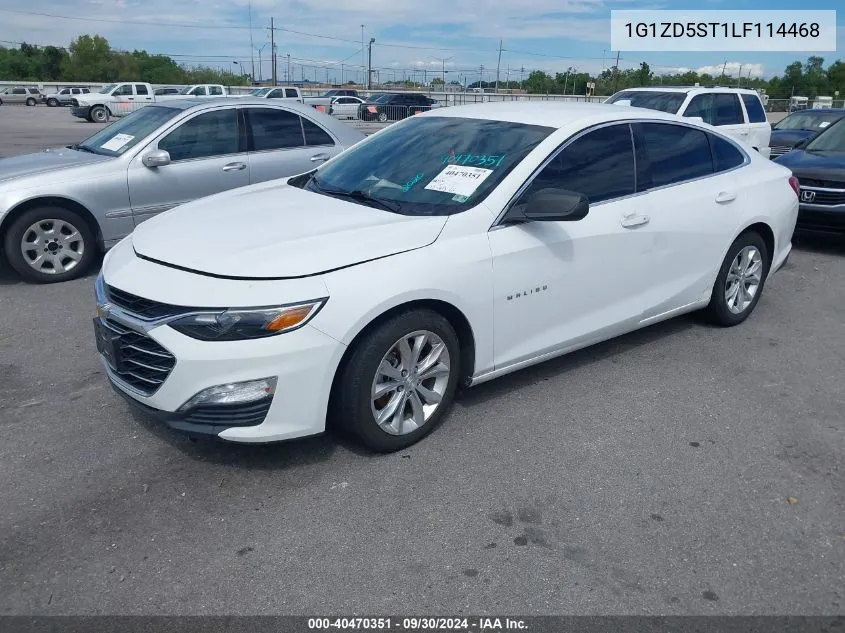 2020 Chevrolet Malibu Fwd Lt VIN: 1G1ZD5ST1LF114468 Lot: 40470351