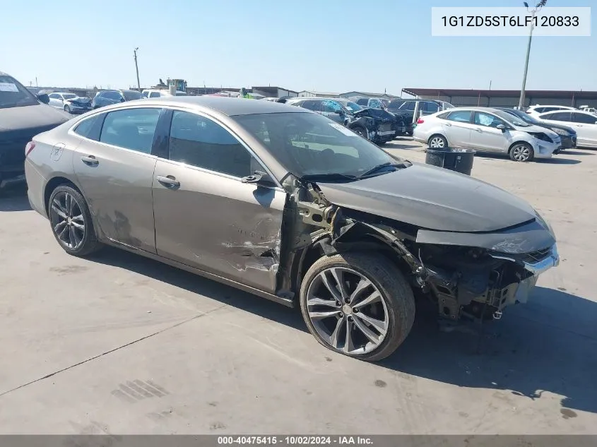 2020 Chevrolet Malibu Fwd Lt VIN: 1G1ZD5ST6LF120833 Lot: 40475415