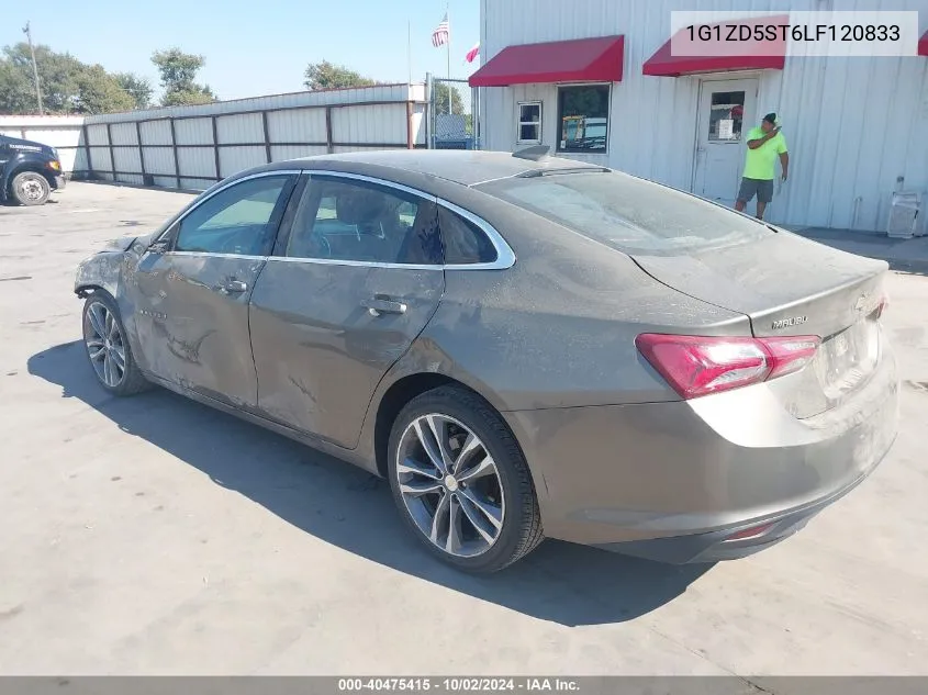 2020 Chevrolet Malibu Fwd Lt VIN: 1G1ZD5ST6LF120833 Lot: 40475415