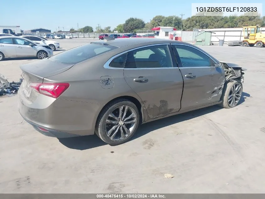 2020 Chevrolet Malibu Fwd Lt VIN: 1G1ZD5ST6LF120833 Lot: 40475415