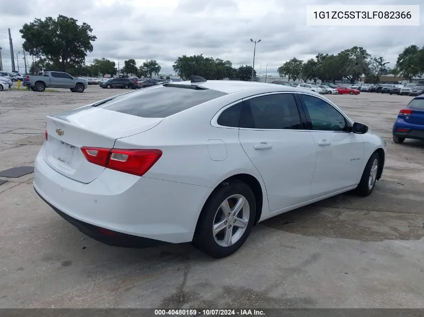 2020 Chevrolet Malibu Fwd 1Fl VIN: 1G1ZC5ST3LF082366 Lot: 40480159