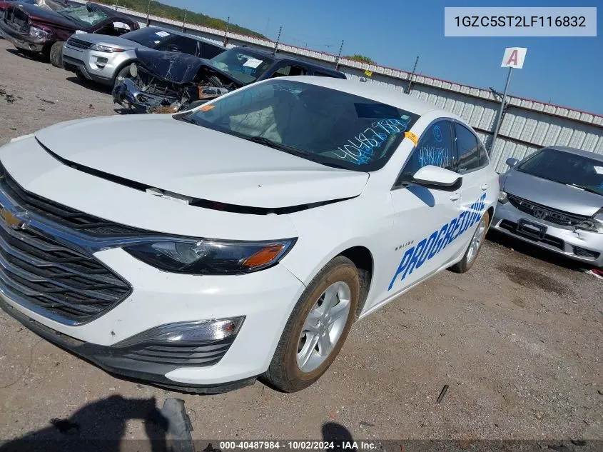 2020 Chevrolet Malibu VIN: 1GZC5ST2LF116832 Lot: 40487984