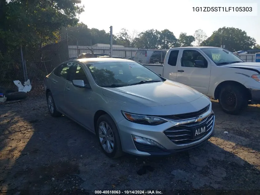 2020 Chevrolet Malibu Fwd Lt VIN: 1G1ZD5ST1LF105303 Lot: 40518063