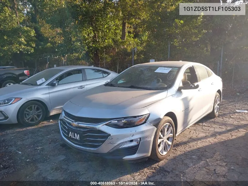 2020 Chevrolet Malibu Fwd Lt VIN: 1G1ZD5ST1LF105303 Lot: 40518063