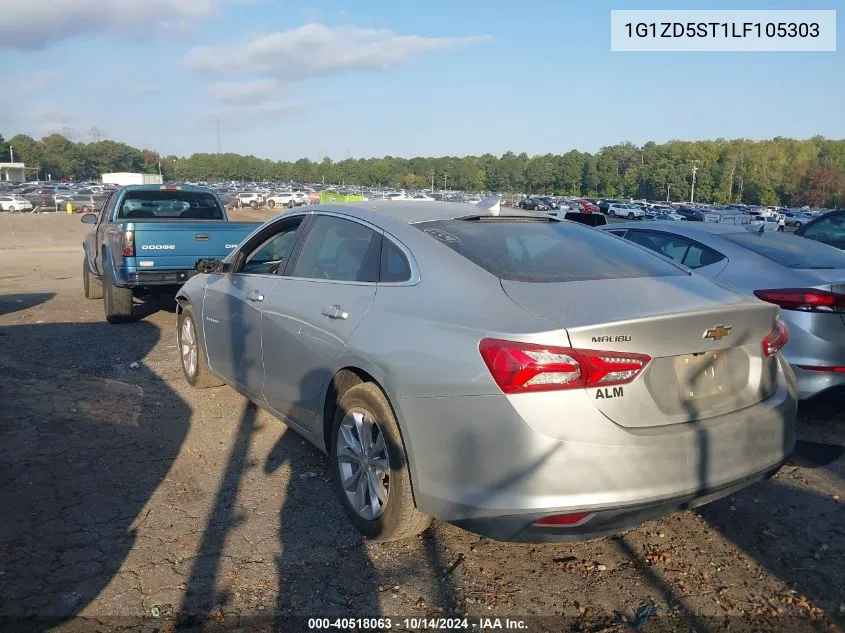 2020 Chevrolet Malibu Fwd Lt VIN: 1G1ZD5ST1LF105303 Lot: 40518063