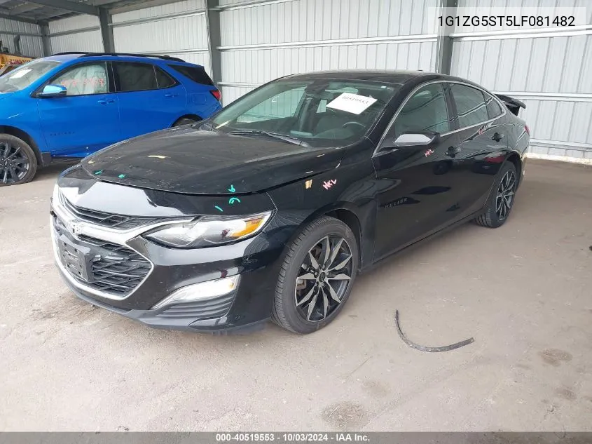 2020 Chevrolet Malibu Fwd Rs VIN: 1G1ZG5ST5LF081482 Lot: 40519553