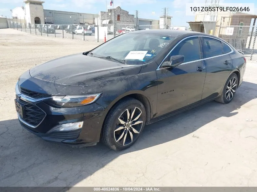 2020 Chevrolet Malibu Fwd Rs VIN: 1G1ZG5ST9LF026646 Lot: 40524836