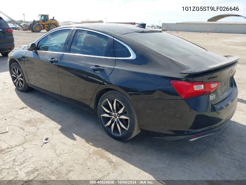 2020 Chevrolet Malibu Fwd Rs VIN: 1G1ZG5ST9LF026646 Lot: 40524836